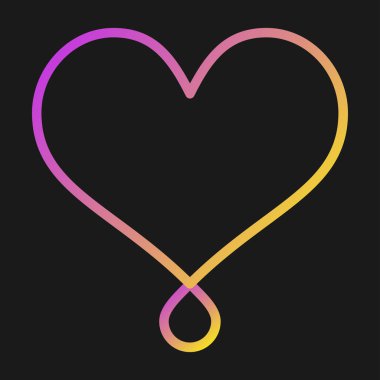 kalp şekli rengarenk arkaplan