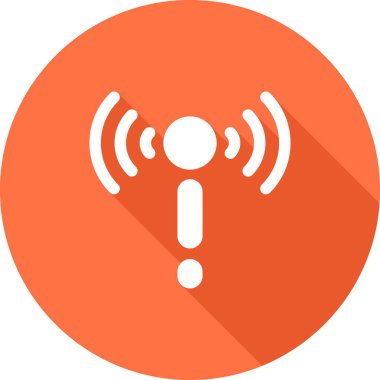 Rozet biçiminde uyarı sinyal simgesi