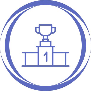 Ödül kupası. Basit illüstrasyon