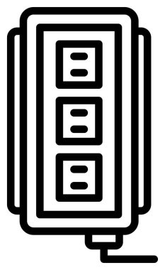 veritabanı. Web simgesi basit illüstrasyon