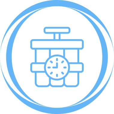 Saat simgesinin vektör illüstrasyonu