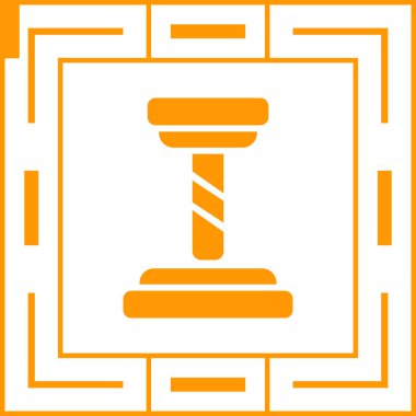 kanun simgesi vektör illüstrasyonu