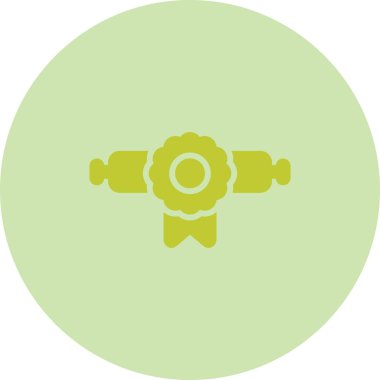 Bir papyonun izole edilmiş tek bir simgesinin vektör çizimi