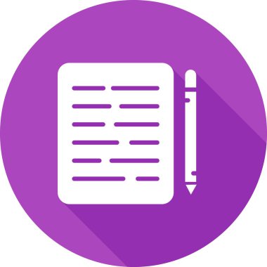 Belge. Web simgesi basit illüstrasyon