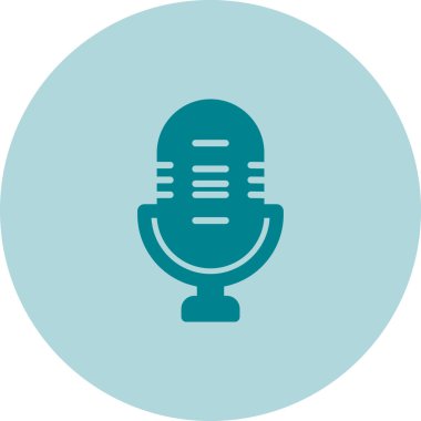 microphone icon web simple illustration