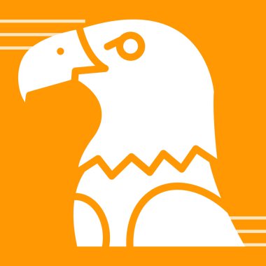 kuş simgesi vektör illüstrasyonu