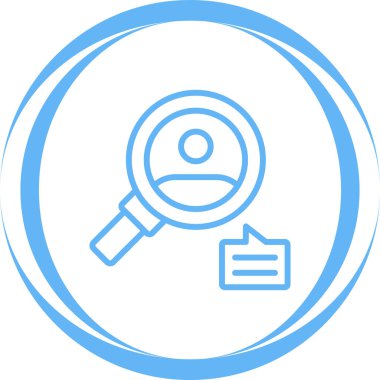 Arama Vektörü Kabartma Simgesi Tasarımı