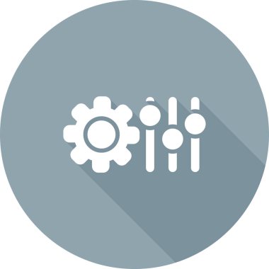 Ayarlama. Web simgesi basit illüstrasyon