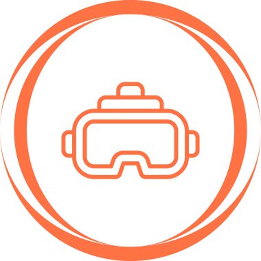 Sanal Gerçeklik simgesinin vektör illüstrasyonu