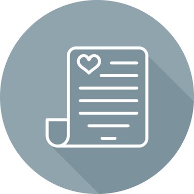 belge simgesi, vektör çizimi