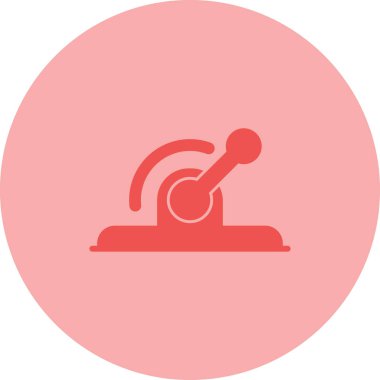 Ofis masasının ikonu. düz biçim tasarım vektör çizimi.