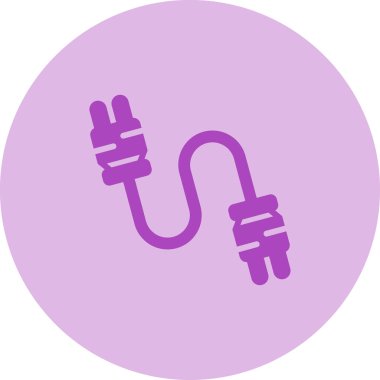 Kablo. Web simgesi basit illüstrasyon