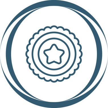 Rozet Simgesi Moda Biçiminde İzole Arkaplan