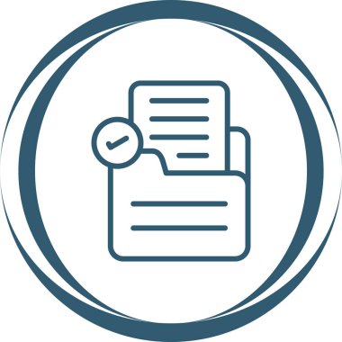 Belge. Web simgesi basit tasarım