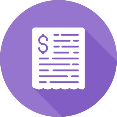 Bill simgesi vektör illüstrasyonu