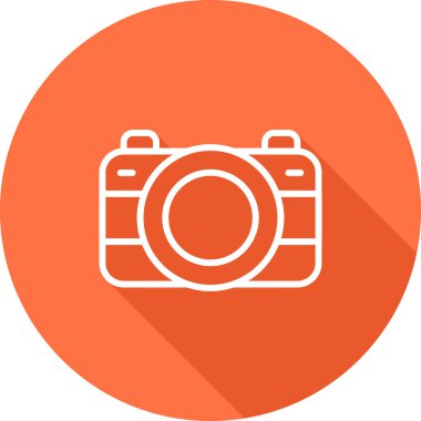 kamera simgesi vektör illüstrasyonu