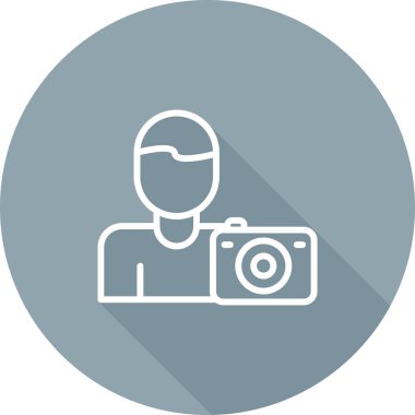 Kamera. Web simgesi basit illüstrasyon