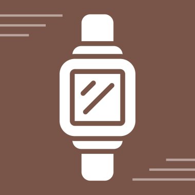 Beyaz arkaplanda smartwatch simgesi
