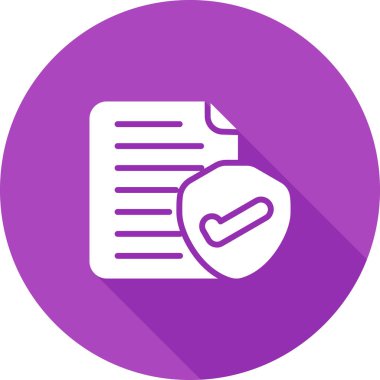 belge simgesi vektör illüstrasyonu