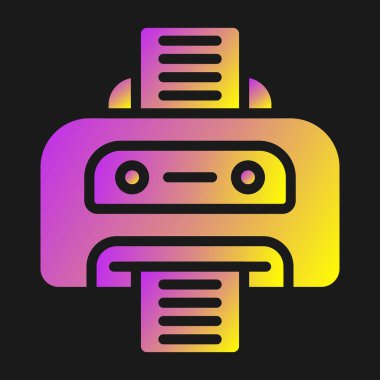 Renk arkaplanında renk çizgisi araba anahtarı simgesi izole edildi. Gradyan kare düğmesi. vektör.