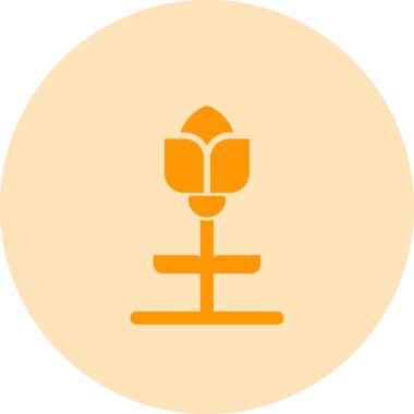 Bitki. Web simgesi basit illüstrasyon