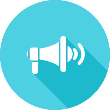 Megafon ikonu vektör illüstrasyonu
