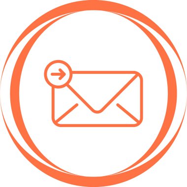 E-posta. Web simgesi basit illüstrasyon