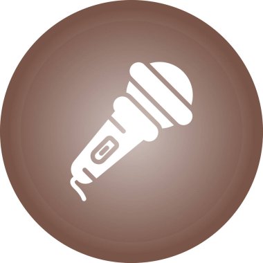 microphone icon web simple illustration