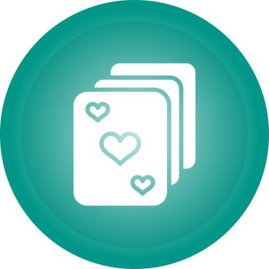 Kalp ikonu vektör illüstrasyonu