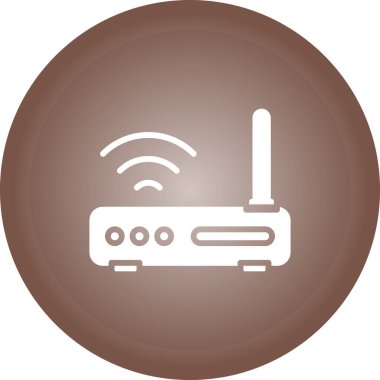 wifi router simgesi web basit illüstrasyonuName