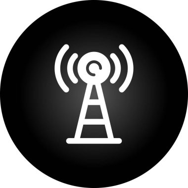 anten sinyal vektör simgesi