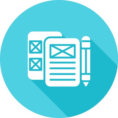 e-posta vektörü renk simgesi