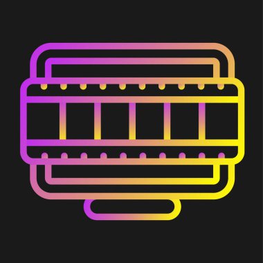 Masaüstü Bilgisayar Web simgesi vektör çizimi
