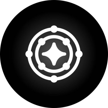 Bir yıldız simgesinin vektör illüstrasyonu