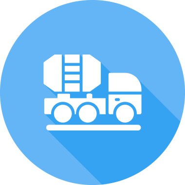 kargo kamyonu ikonu vektör illüstrasyonu