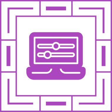 bilgisayar simgesi vektör illüstrasyonu