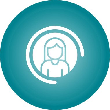 Bir kadının vektör illüstrasyonu