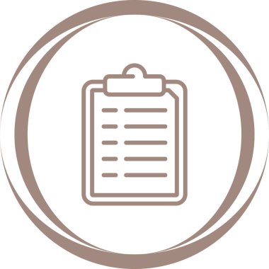 Belge simgesinin vektör illüstrasyonu