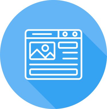 Web tasarım vektörü simgesi