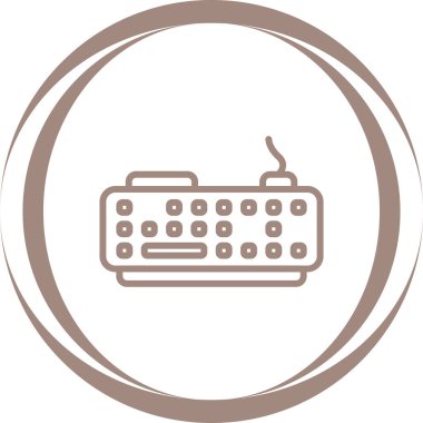 Klavye simgesi vektör illüstrasyonu