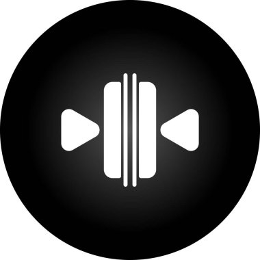 Moda Biçimli Sözcü Simgesi İzole Arkaplan