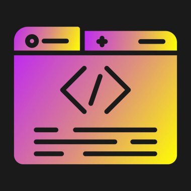 Siyah arkaplanda siyah çizgi dosya simgesi izole edildi. dosya simgesi. İş konsepti. Renkli kare düğme. vektör illüstrasyonu