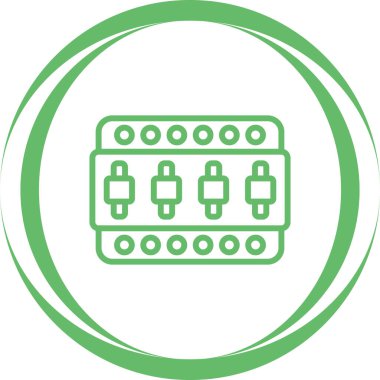 Benzersiz hap vektör çizgisi simgesi