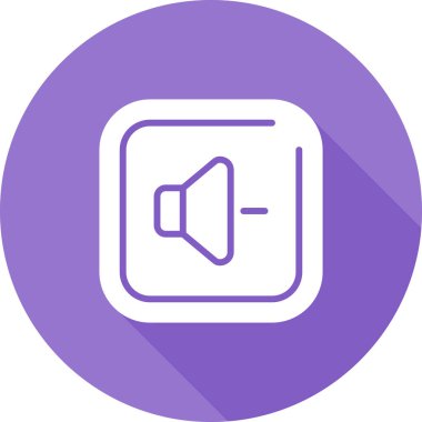 Konuşmacı. Web simgesi basit illüstrasyon