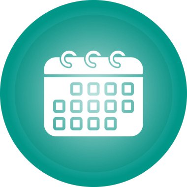 Takvim simgesi vektör illüstrasyonu