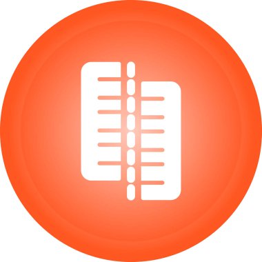 Düz turuncu vektör simgesi yuvarlak simgesini listele