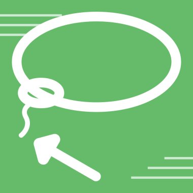 Yeşil bir simgenin vektör illüstrasyonu