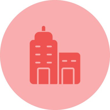 Modern yapı simgesinin vektör illüstrasyonu