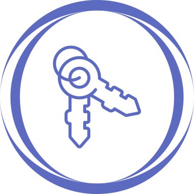 Anahtar deliği. Web simgesi basit tasarım