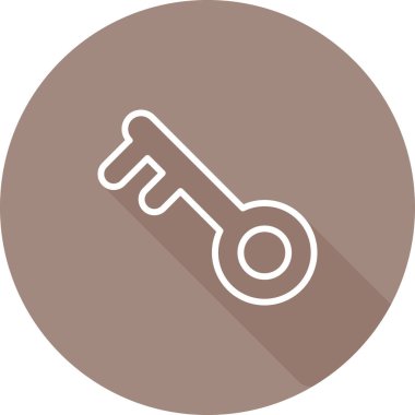 Anahtar simgesi vektör illüstrasyonu